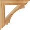 Ekena Millwork Imperial Traditional Rough Sawn Bracket w/ Offset Brace, Western Red Cedar, 6"W x 24"D x 24"H BKT0604X24X24IMP01RWR - alternate 2